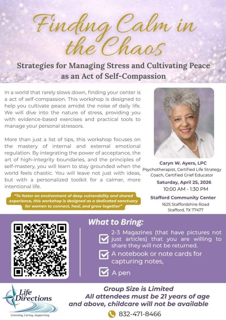 Workshop - Finding Calm in the Chaos